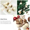 Vazen 20 pc's herfst decor vilt eikelsbossen kerstprops festival hangers wollen boomdecoraties dennencel witte stijl