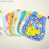 Bibs Burp Cloths Baby Cute Cartoon Portable Easy-to-wash Bib Waterproof Anti-dirty Baby Food Supplement Bib Baby Items for 1-3Years Y240412