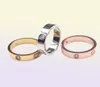 4mm 5mm 6mm Titanium Steel Silver Love Ring Men and Women Rose Gold Gold Lovers Casal Ring for Wedding Gift Fashion Classic Jewe8644896