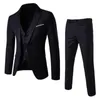 Fashion Summer Fino Forma Formal Tamaño grande para hombres es el delgado de 3 piezas Pantalones de boda Pantalones Fit Blazer 240412