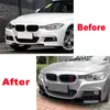 BMW 3 Serisi için F30 F30 F31 M-TECH 320I 2013-2019 Ön Tampon Dudak Vücudu Spoiler Ayırt Candı Tampon Canard Dudak Ayırıcı Aksesuarlar