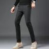 Pants Men Chino Comfort Smart Casual Business Formal Dress Pants Plain Solid Color Slim Fit Man Pencil Trousers