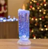 Party Decoration Rotating Color Changing Glitter LED Romantic Crystal Candle Light 300ML Candles Lights Flameless Smooth Flicke6992284