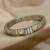 Bangle Classic rostfritt stålarmband för kvinnor Elastisk manschettklocka Kedja kärlek Hjärttäta smycken