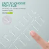 Nailpop 600pcs Soft Gel Tips for Nails Acrylic Material Short Medium Length Artificial Nail Capsule Accessories Tools