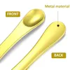 Massage Stick Metal Cosmetic Skincare Spatula Reusable Applicator Spatula for Lotion, Face Cream, Cosmetic,Lip Moisturizers Care