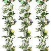 Flores decorativas Garland de ovo de Páscoa Artificial 200cm/78.74 polegadas de ornamento de ornamento para festas para festas de festas pátio alpendre as lareiras Front
