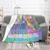 Blankets Periodic Table Of Elements Chemistry Blanket Fleece Summer Multifunction Soft Throw For Bed Outdoor Bedding Throws