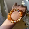 Natural Orange Andesine Gemstone Bracelet 7mm Clear Round Beads Women Men Stretch Crystal Labradorite Moonstone Fashion AAAAAAA 240409