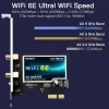 Kort FENVI WiFi 6e Adapter 5374MBPS AX210 2.4G/5G/6GHz för Bluetooth 5.3 802.11AX Wireless Network WiFi Card för Laptop PC Win 10/11