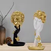 Figurines décoratives Femmes Face Art Statue Sculpture Résumé Collectible DÉCORATIONS DES INDUCTION