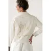 Pearl Personalized Bride White Denim Jacket Mrs. Jackets Bachelorette Party Wedding Shower Custom Coats