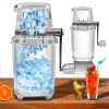 Shavers Manual Ice Crusher Mini Ice Shaver Smoothie Maker Ice Blires Breaking Slush Machine