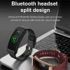 Polsbandjes K13 smartwatch headset touchscreen BluetoothCompatibele oortelefoon stappenteller fitness hartslagmonitor slimme armband