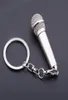 Kimter Charm Music Microfone Voice Key Rings Metal Singer Rapper Rock Keyfobs Momen Men Men Purse Bag Car Keychains Keychains M1736905560