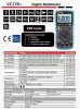 Zoyi VC15B+ Digital Multimeter 6000 Zählt Autoranging LCD -Bildschirm AC/DC Amperemeter Voltmeter Ohm Tragbares Messgerätetool