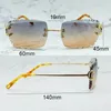 2024 Lunettes de soleil coupées en diamant hommes et femmes câblage élégant C de concepteur de luxe Carter Sun Glasses Driving Shades Outdoor Protect Eyewear Gafas de Sol