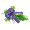 Decoratieve bloemen Cross Garland kunstmatige lavendel krans outdoor decor indoor kransen woning decoreren buxus