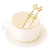 Coffee Scoops Elegant Crown Spoon Set 10pcs Creative Novelty Spoons For Wedding Tea Party Souvenir Gifts