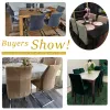 Soft Velvet Chair Covers 1/2/4/6 pc Solid Chair Seat Covers High Stretch Spandex Chair Couch Cover Living Room Banquet Wedding