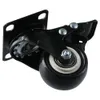 4 -stks kleine bovenplaat Castors Cabinet Wheels Laadcapaciteit 440 lbs Balck Swivel Wheels 2 "Plat Casters Table Casters