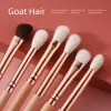 Shadow Beili 15pcs Rose Gold Makeup Brushes Pink Natural Goat Hair Foundation Powder Blush Bushadow Brush Set Brochas Maquillaje