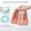 Bath Accessory Set Bathroom Toilet Seat With Handle Closestool Washable Soft Winter Warmer Mat Pad Cushion O-shape Bidet Covers