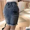 SKIRTS FD Designer de saia curta de jeans feminina A 23SS Summer New Letter Bordery Shorts Alta Colo