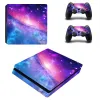 Stickers Starry Sky Planet PS4 Slim Sticker Play station 4 Skin Sticker Decals For PlayStation 4 PS4 Slim Console & Controller Skin Vinyl