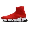 2024 Luxury Graffiti Mens Designer Sock Shoes Boots Speed ​​Trainer Black White Red Hasts 2.0 Clear Sole Running Socks Designers Platform Loafers Sneakers Womens 1: 1 L2