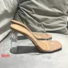 Summer Women Pumps Sandals Pvc Jelly Slifor Open Tel Tacchi alti donne Donne trasparenti pantofole Pincele scarpe tallone sandali Clear sandals 240401