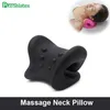 PurenLatex Neck Massage Pillow Memory Foam Orthopedic Pillow Stretch Cervical Vertebra Massage Spots Pillow Release Neck Pain