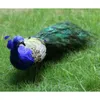 Decorative Figurines Feathered Peacock Figure Landscape Animal Ornaments Crafts Garden & Yard Decoration