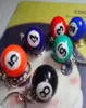 Мода снукера стола мяч Ball Keychain Keyring Key Chain для рождения Lucky Gift Mixed Colors5000385