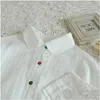 Blouses pour femmes chemises japonaises style mori girl colorif boutons chemisier en dentelle en dentelle à manches longues