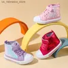 Sneakers Childrens sports shoes sequin fashionable womens spring and autumn childrens comfortable canvas casual Q240412