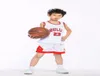 Kinderbasketbaltrui voor jongens Toddler Preschool Basketball Jersey T -shirt et shorts Jeugd kleine goedkoop aangepast 5229259