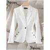 Abiti da donna blazer a maniche lunghe donne blazer blazer women nere blu bianco femmina lavoro lavoro indossare una giacca formale sottile per autunno w otuvy