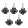 5pcs Knauf Bolzen Drehdrehdrehknopf Nussschraube Dreieck Verriegelungsgriff Hardware M6x32x20