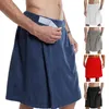 Toalla de baño para dormir para hombres Toalla de baño de cintura ajustable con bolsillo para gimnasio spa cómoda ropa de casa deportivas al aire libre natación de natación