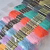 Polyester borduurdraad 8 meter 12 sticks Cross Stitch draad handgemaakte accessoires borduurwerkdraad DMC kleurserie