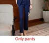 Pantaloni da due pezzi da donna in stile francese Office Elegante Office Donne Abbigliamento formale 2024 Blazer Fashion Sleeve Pannello streetwear