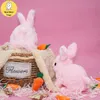 Animaux électriques / RC Animaux Children Toy Musique électrique Cartoon Rabbit en peluche Simulation lapin mignon Modèle Modèle Boy / Girl Gift Simulation Pet Jumpingl2404