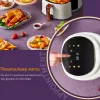 FRYERS Xiaomi Youpin Air Fryer senza olio 8L Fryer Gridiron Gridiron Touch Screen Forno Oven di pollo intero 360 Tempo