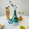 Vases Transparent Gifts Hydroponic Plant Weddings Party Glass Bottle Living Room Table Decor Vase Home Decoration Flower