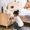 Habitación para niños muebles de madera sólida Maple Norteamericana Mesa de noche para la noche de almacenamiento de juguetes para niños sin formaldehído