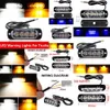 Novo Best Seller Car Caminhão de carro 4 LED Strobe Warning Grill piscando tráfego farol da polícia quebra