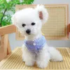 Dog Apparel Cute Stripes Jumpsuits Puppy For Overalls Soft And Comfortable Blue Striped Small Medium Dogs B03E