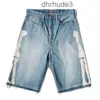 Herren Jeans Kapital Hirata Hohiro Lose entspannte Hosen bestickte Knochenwäsche verwendet Rohkante Denim Shorts für Männer und Frauen lässig 230516 3LQ2 7MNX BCKO