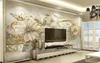 Aangepaste 3D wallpaper muurschilderingen 3D luxe goud 3d driedimensionaal Europees patroon Jood Moderne televisie achtergrond muurpapier H8115097